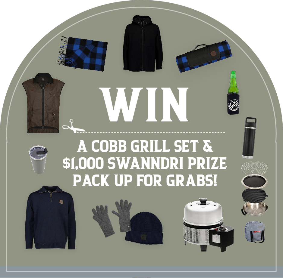 WIN: a Cobb Grill set and $1,000 Swanndri prize pack up for grabs - grill, hoodie, sweater, oilskin vest, beanie, scarf, picnic blanket, drink bottles and more